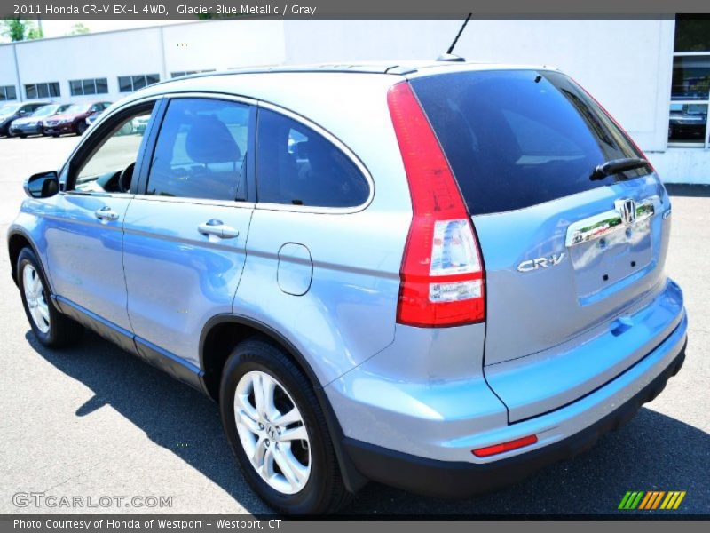 Glacier Blue Metallic / Gray 2011 Honda CR-V EX-L 4WD