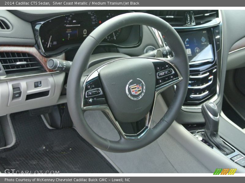 Silver Coast Metallic / Medium Titanium/Jet Black 2014 Cadillac CTS Sedan