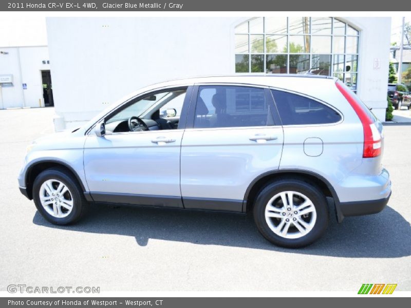 Glacier Blue Metallic / Gray 2011 Honda CR-V EX-L 4WD