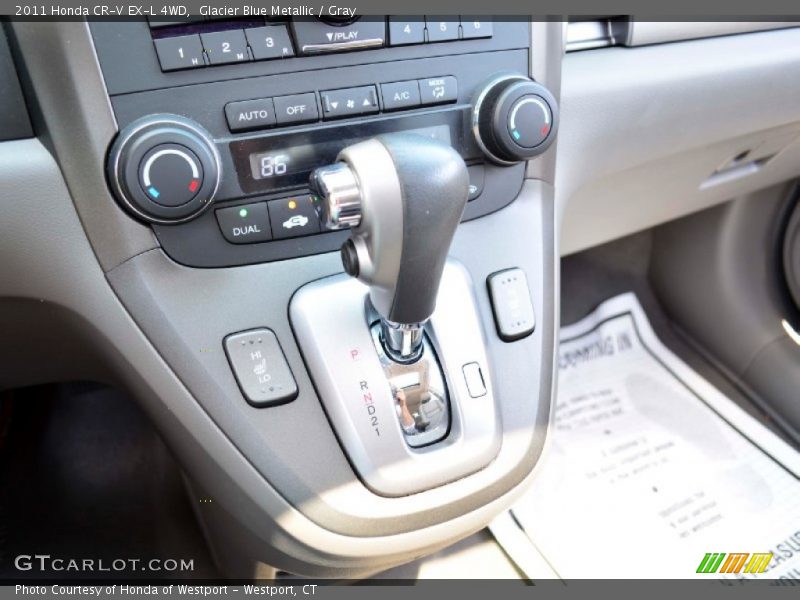 Glacier Blue Metallic / Gray 2011 Honda CR-V EX-L 4WD
