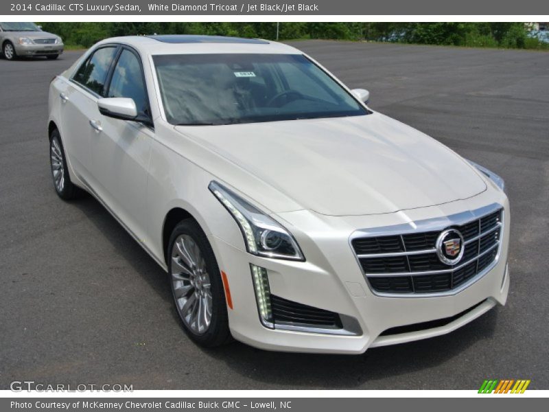 White Diamond Tricoat / Jet Black/Jet Black 2014 Cadillac CTS Luxury Sedan