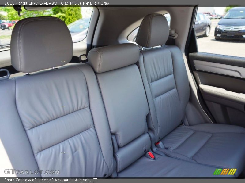Glacier Blue Metallic / Gray 2011 Honda CR-V EX-L 4WD