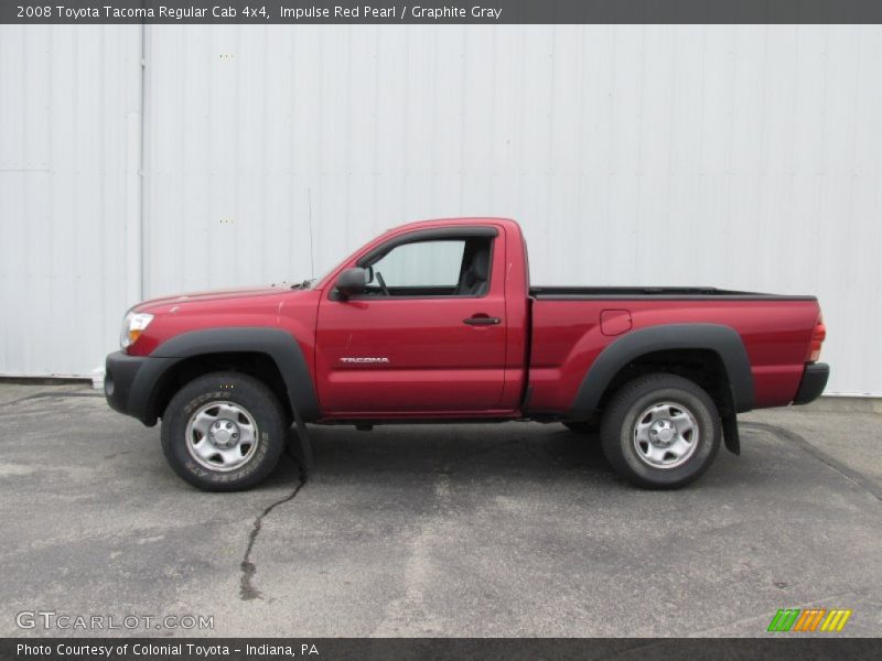 Impulse Red Pearl / Graphite Gray 2008 Toyota Tacoma Regular Cab 4x4