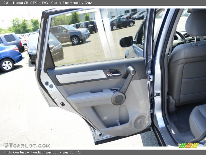 Glacier Blue Metallic / Gray 2011 Honda CR-V EX-L 4WD