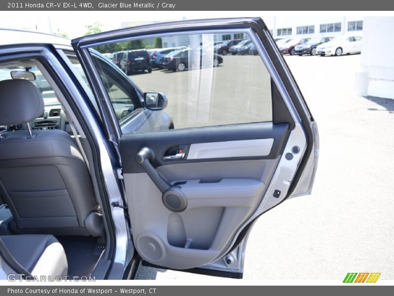 Glacier Blue Metallic / Gray 2011 Honda CR-V EX-L 4WD