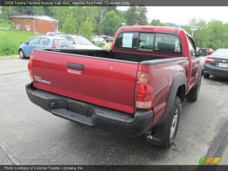 Impulse Red Pearl / Graphite Gray 2008 Toyota Tacoma Regular Cab 4x4