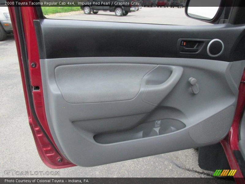 Impulse Red Pearl / Graphite Gray 2008 Toyota Tacoma Regular Cab 4x4