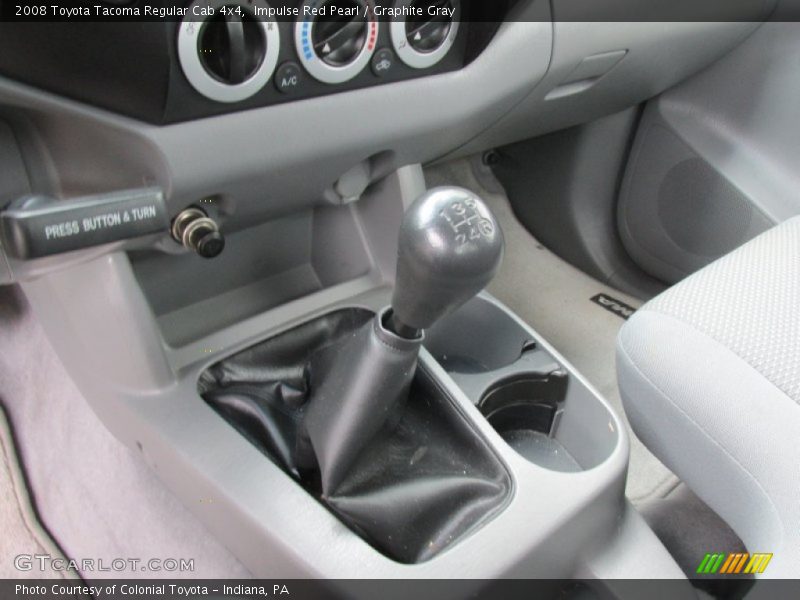 Impulse Red Pearl / Graphite Gray 2008 Toyota Tacoma Regular Cab 4x4