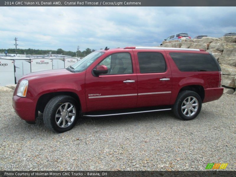 Crystal Red Tintcoat / Cocoa/Light Cashmere 2014 GMC Yukon XL Denali AWD