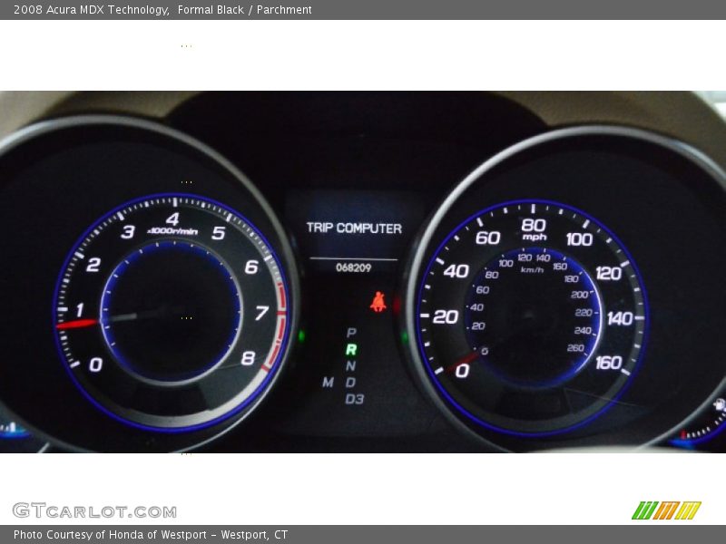 Formal Black / Parchment 2008 Acura MDX Technology
