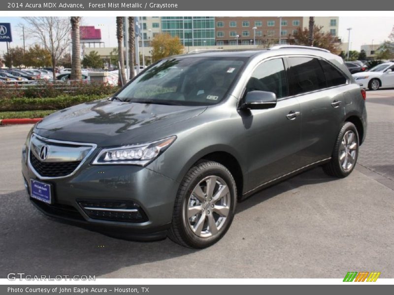 Forest Mist Metallic / Graystone 2014 Acura MDX Advance