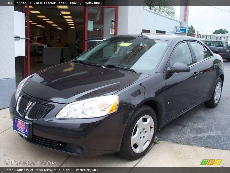 Black / Ebony Black 2008 Pontiac G6 Value Leader Sedan