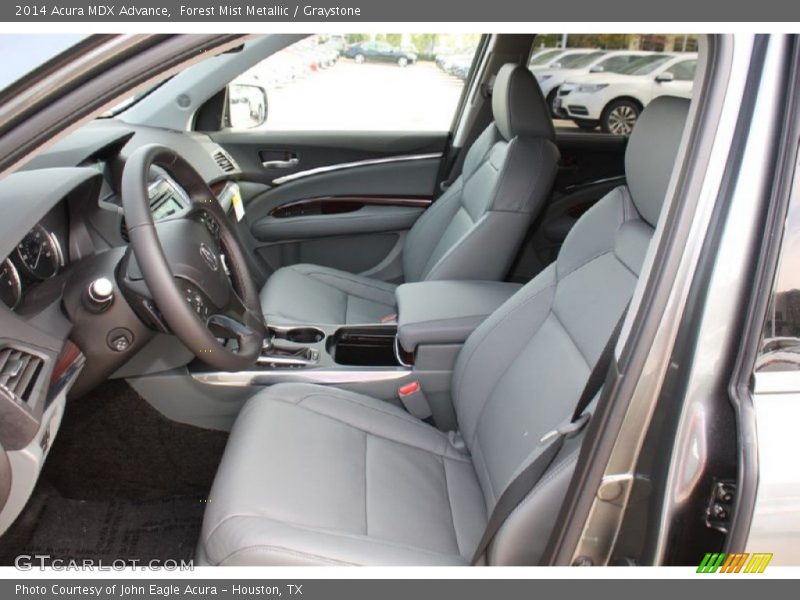 Forest Mist Metallic / Graystone 2014 Acura MDX Advance