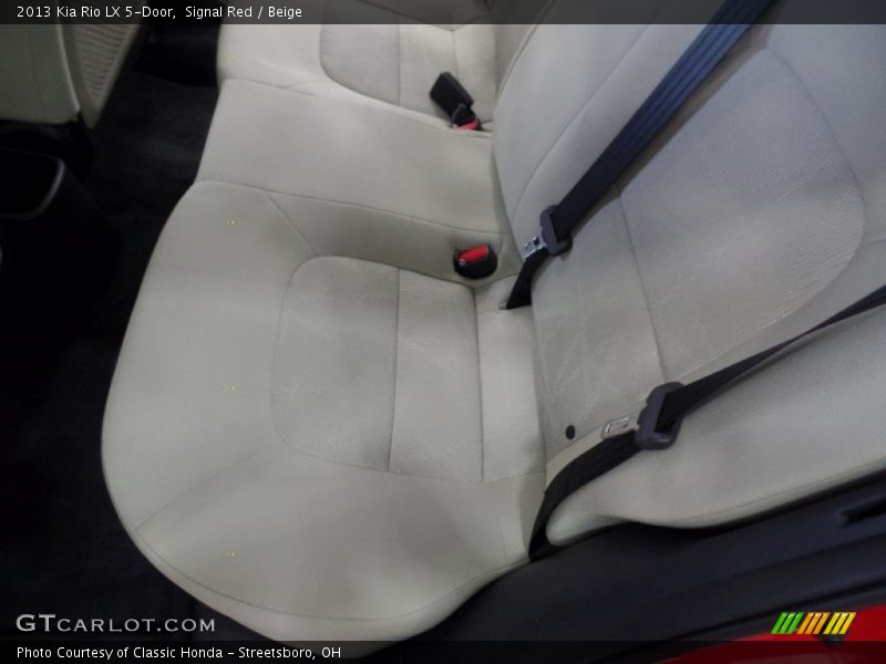 Signal Red / Beige 2013 Kia Rio LX 5-Door