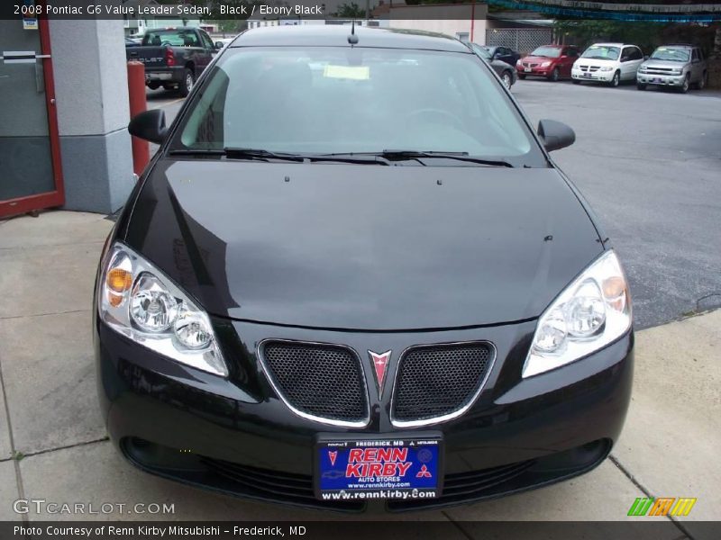 Black / Ebony Black 2008 Pontiac G6 Value Leader Sedan