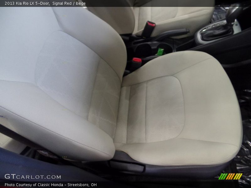 Signal Red / Beige 2013 Kia Rio LX 5-Door