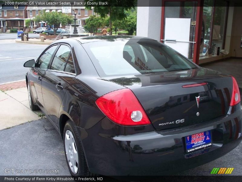 Black / Ebony Black 2008 Pontiac G6 Value Leader Sedan