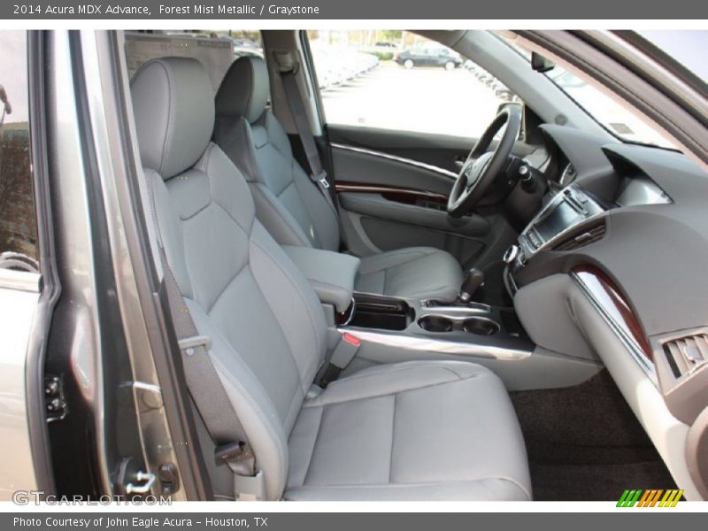 Forest Mist Metallic / Graystone 2014 Acura MDX Advance