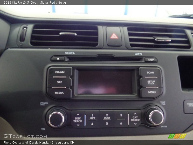 Signal Red / Beige 2013 Kia Rio LX 5-Door