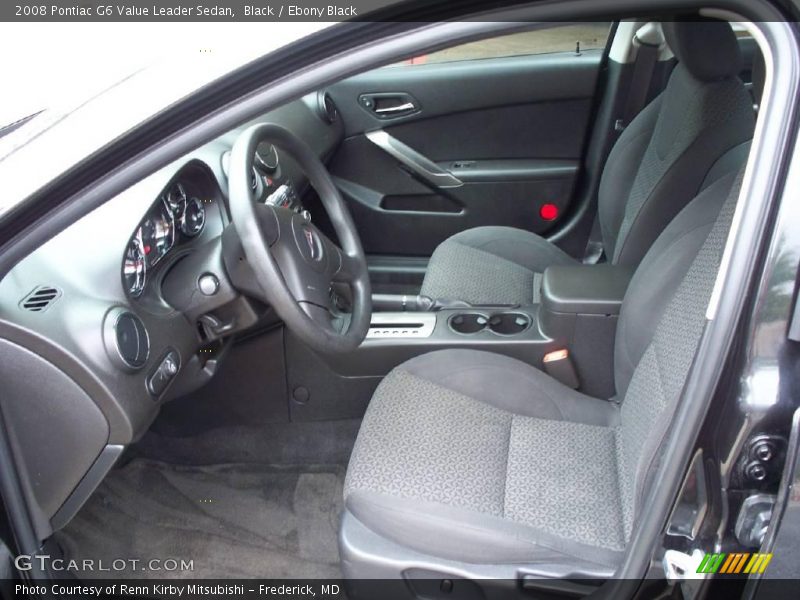 Black / Ebony Black 2008 Pontiac G6 Value Leader Sedan