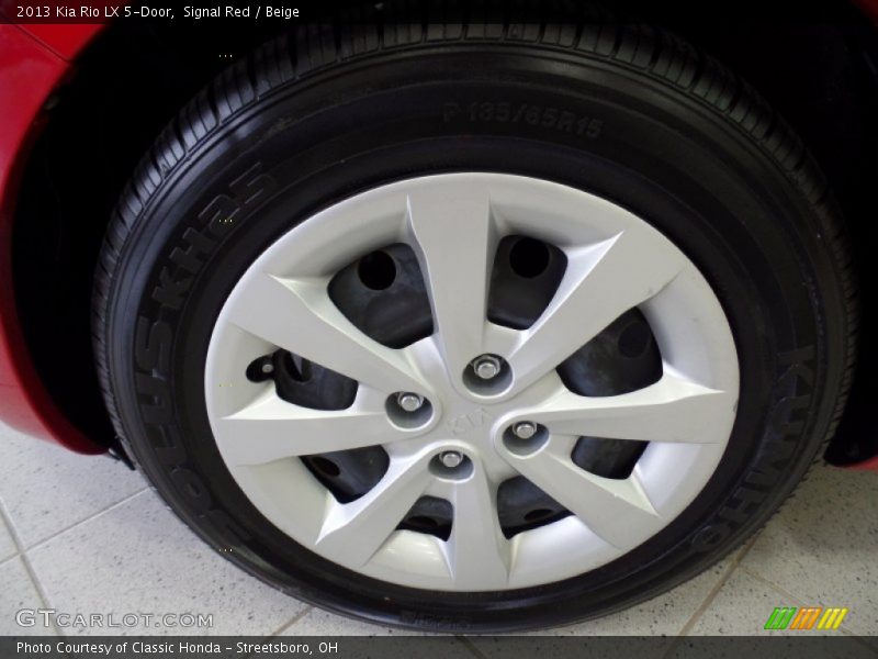 Signal Red / Beige 2013 Kia Rio LX 5-Door