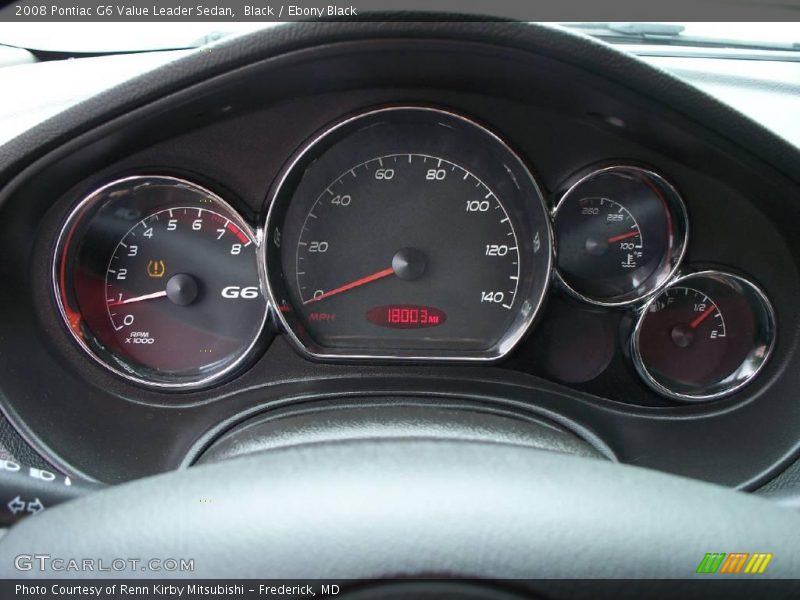 Black / Ebony Black 2008 Pontiac G6 Value Leader Sedan