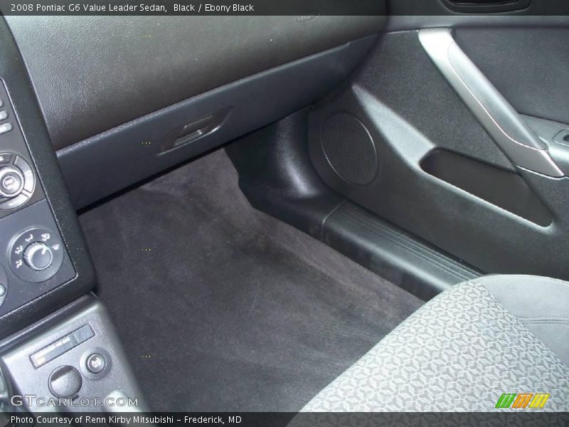 Black / Ebony Black 2008 Pontiac G6 Value Leader Sedan