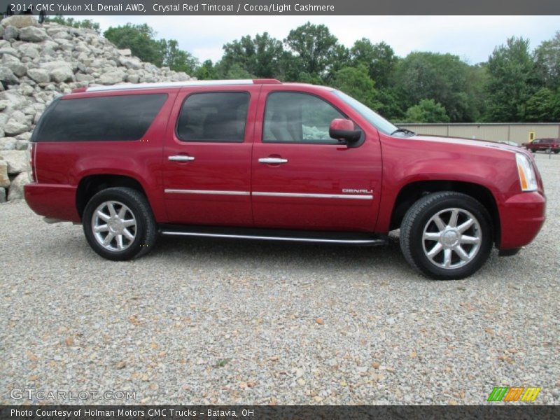 Crystal Red Tintcoat / Cocoa/Light Cashmere 2014 GMC Yukon XL Denali AWD