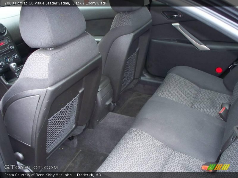 Black / Ebony Black 2008 Pontiac G6 Value Leader Sedan