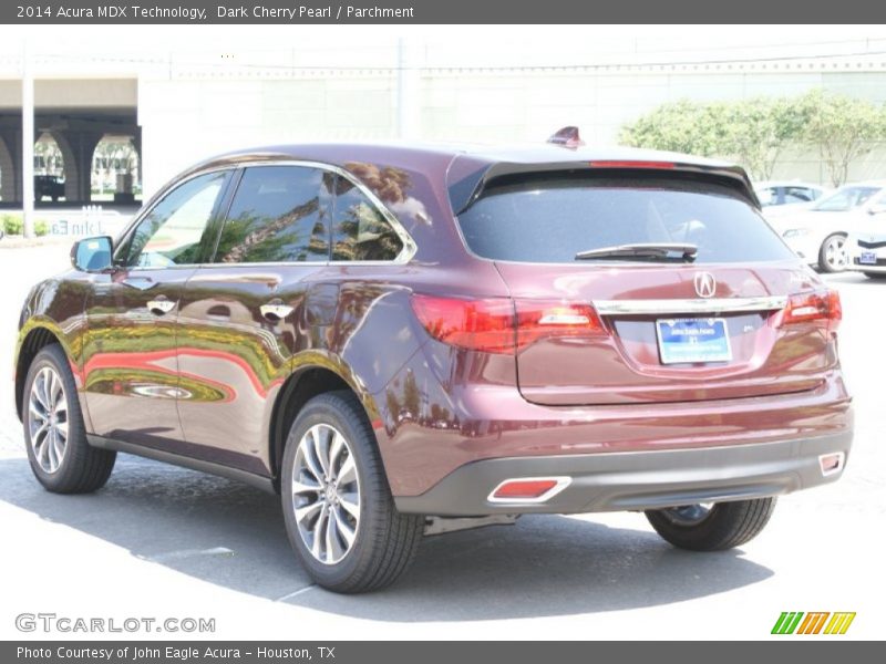 Dark Cherry Pearl / Parchment 2014 Acura MDX Technology
