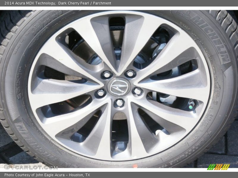Dark Cherry Pearl / Parchment 2014 Acura MDX Technology
