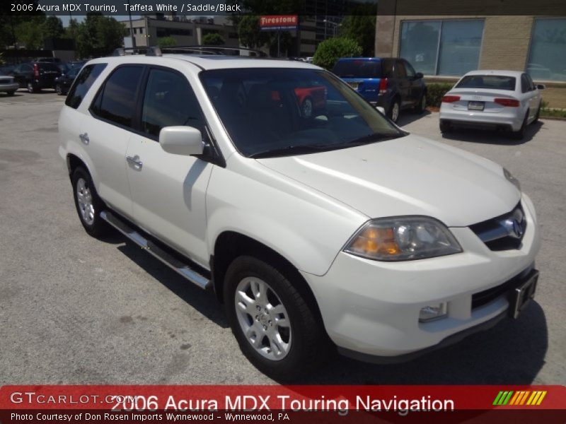 Taffeta White / Saddle/Black 2006 Acura MDX Touring