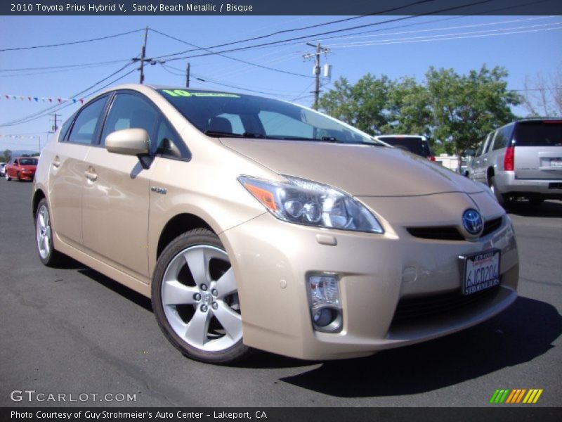 Sandy Beach Metallic / Bisque 2010 Toyota Prius Hybrid V