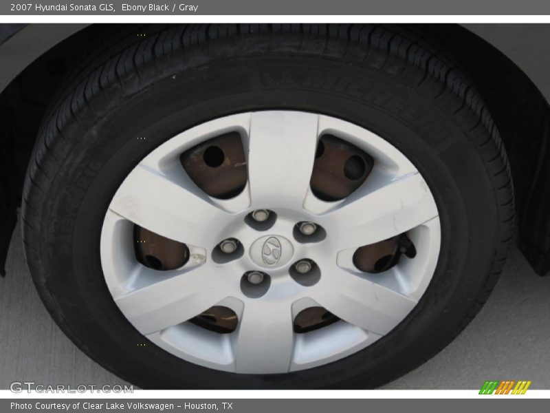 Ebony Black / Gray 2007 Hyundai Sonata GLS