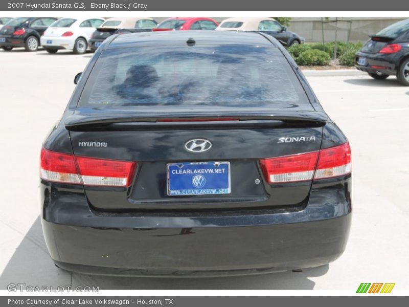Ebony Black / Gray 2007 Hyundai Sonata GLS