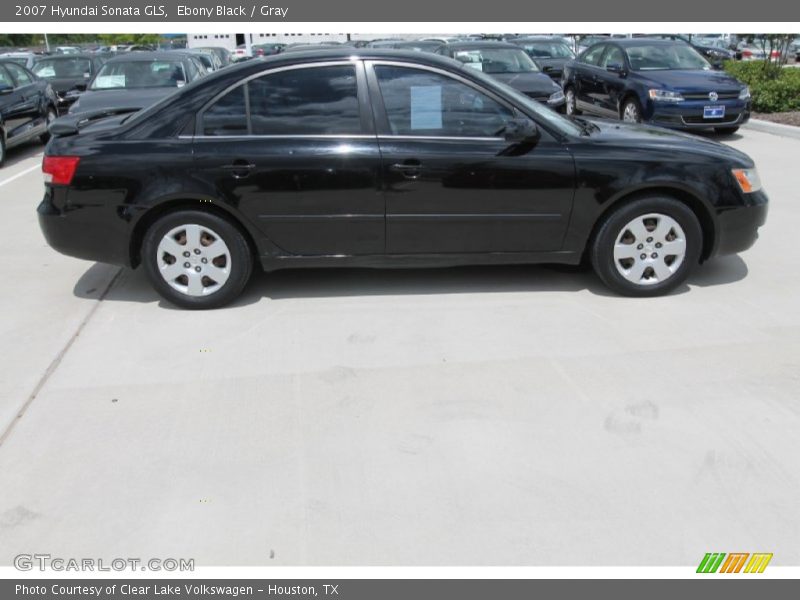 Ebony Black / Gray 2007 Hyundai Sonata GLS