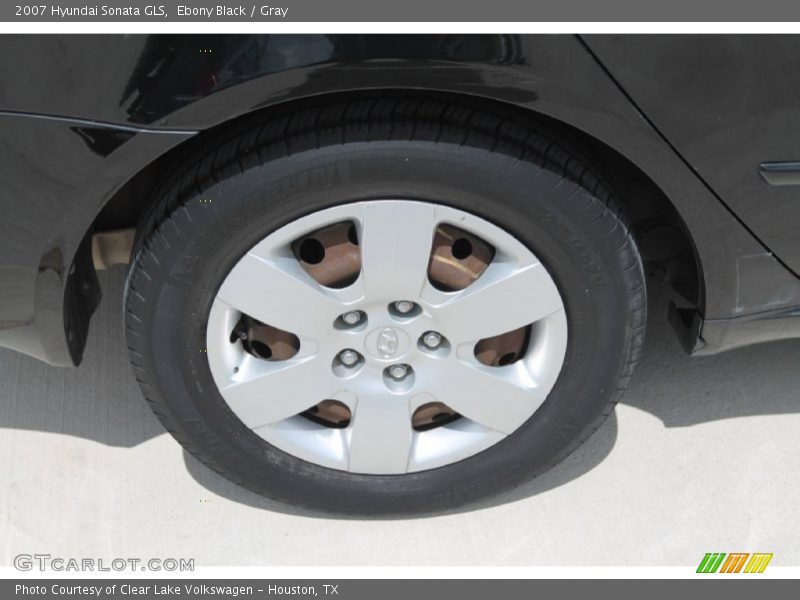 Ebony Black / Gray 2007 Hyundai Sonata GLS
