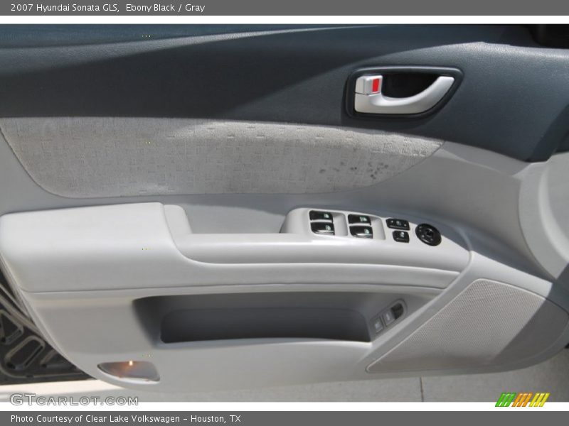 Ebony Black / Gray 2007 Hyundai Sonata GLS