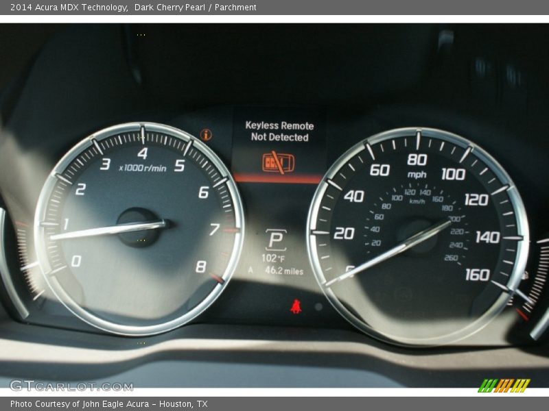 Dark Cherry Pearl / Parchment 2014 Acura MDX Technology