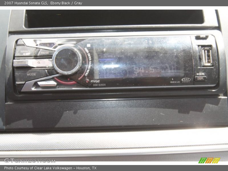 Ebony Black / Gray 2007 Hyundai Sonata GLS