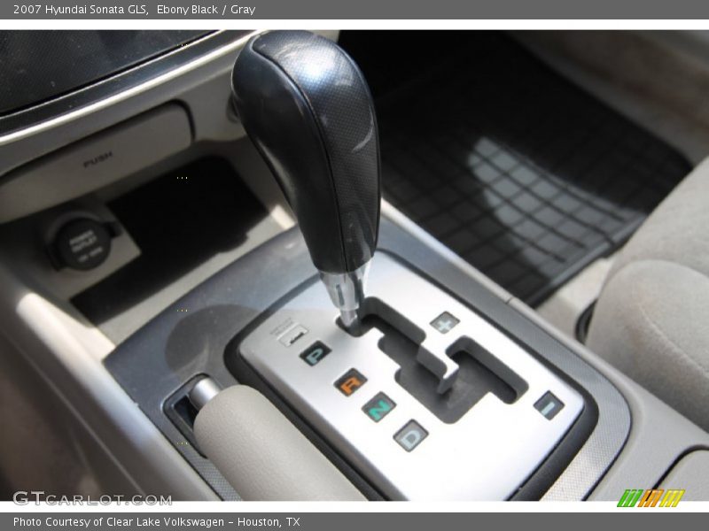 Ebony Black / Gray 2007 Hyundai Sonata GLS