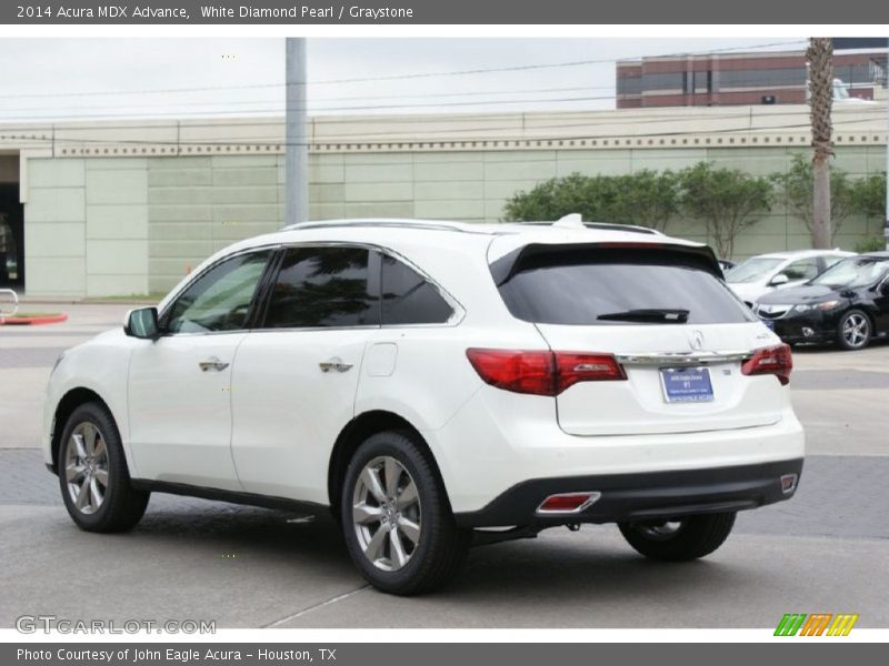 White Diamond Pearl / Graystone 2014 Acura MDX Advance