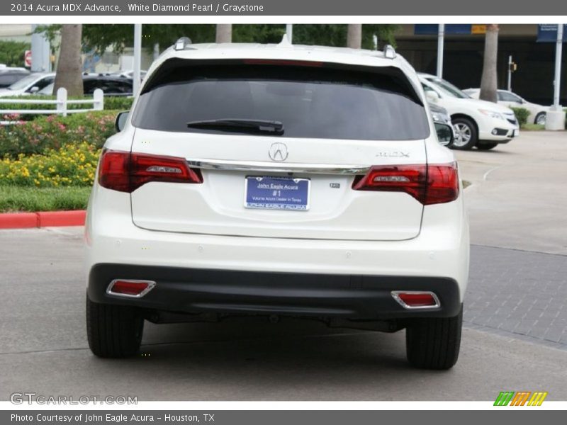 White Diamond Pearl / Graystone 2014 Acura MDX Advance
