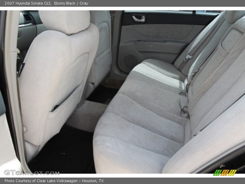 Ebony Black / Gray 2007 Hyundai Sonata GLS