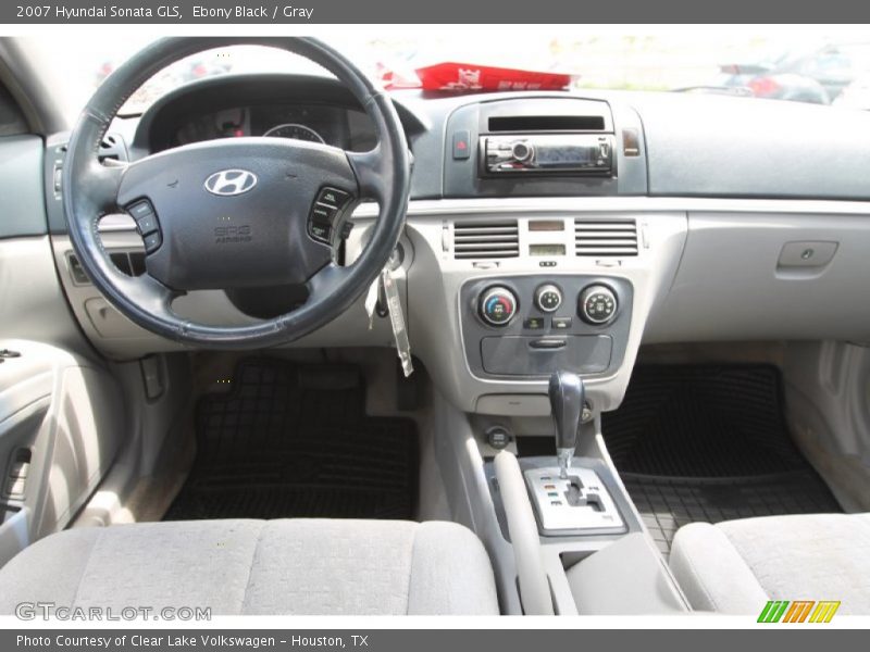 Ebony Black / Gray 2007 Hyundai Sonata GLS