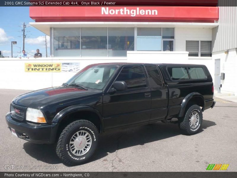 Onyx Black / Pewter 2001 GMC Sonoma SLS Extended Cab 4x4