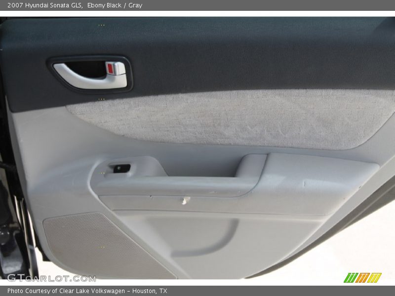 Ebony Black / Gray 2007 Hyundai Sonata GLS