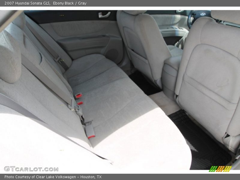 Ebony Black / Gray 2007 Hyundai Sonata GLS