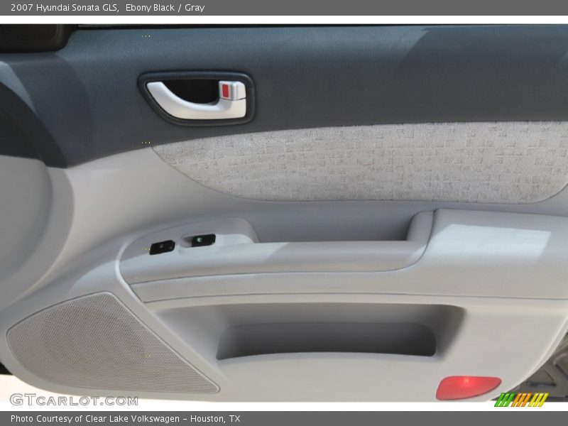 Ebony Black / Gray 2007 Hyundai Sonata GLS