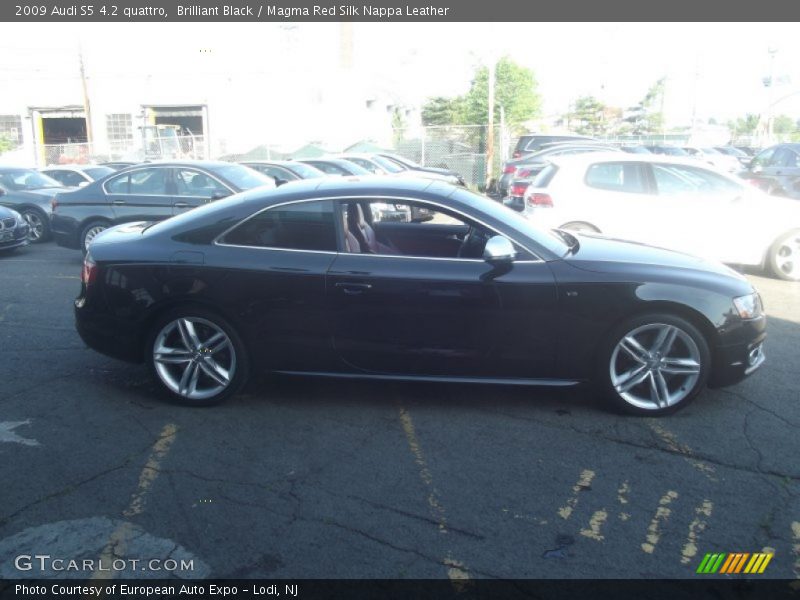 Brilliant Black / Magma Red Silk Nappa Leather 2009 Audi S5 4.2 quattro